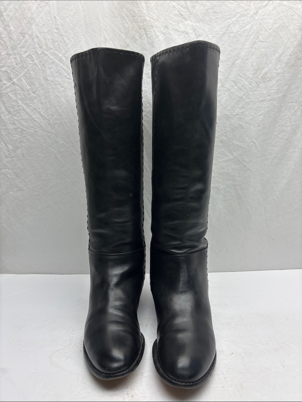 GRYSON Leather tall boots - Made in Italy, SZ 37